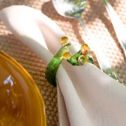 Cena per due Cactus Set di bicchieri e lino