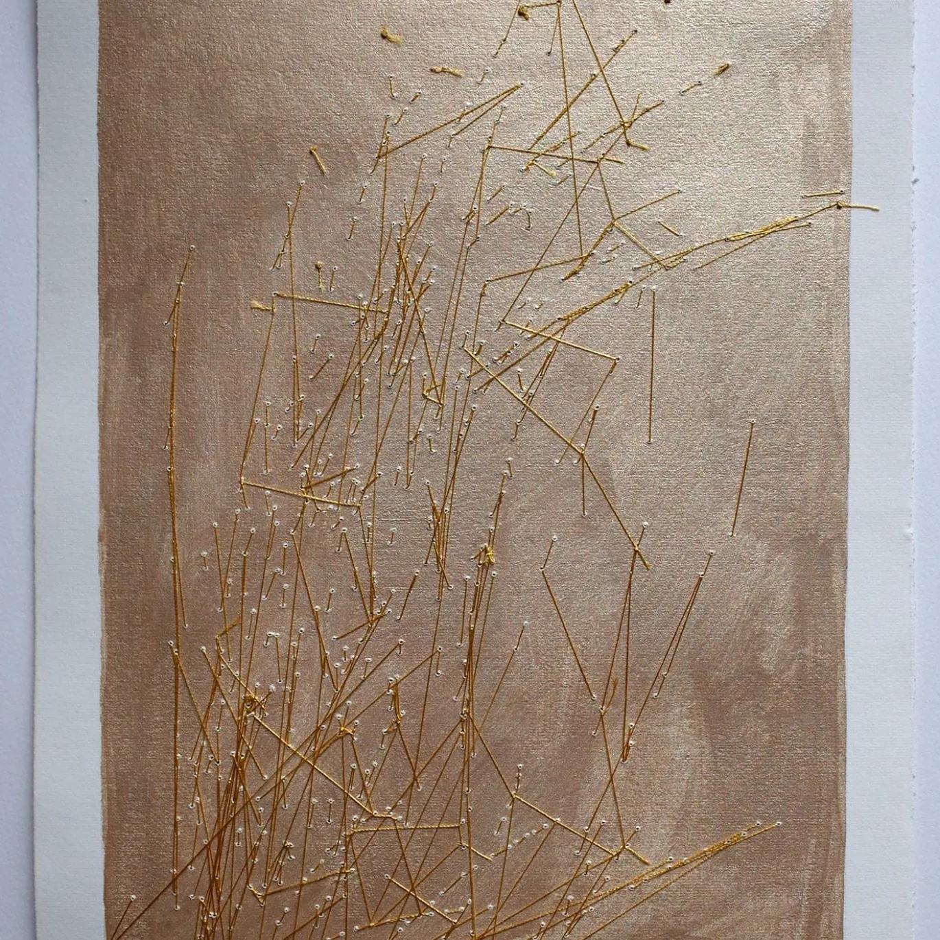 Cenere E Oro Pittura su carta