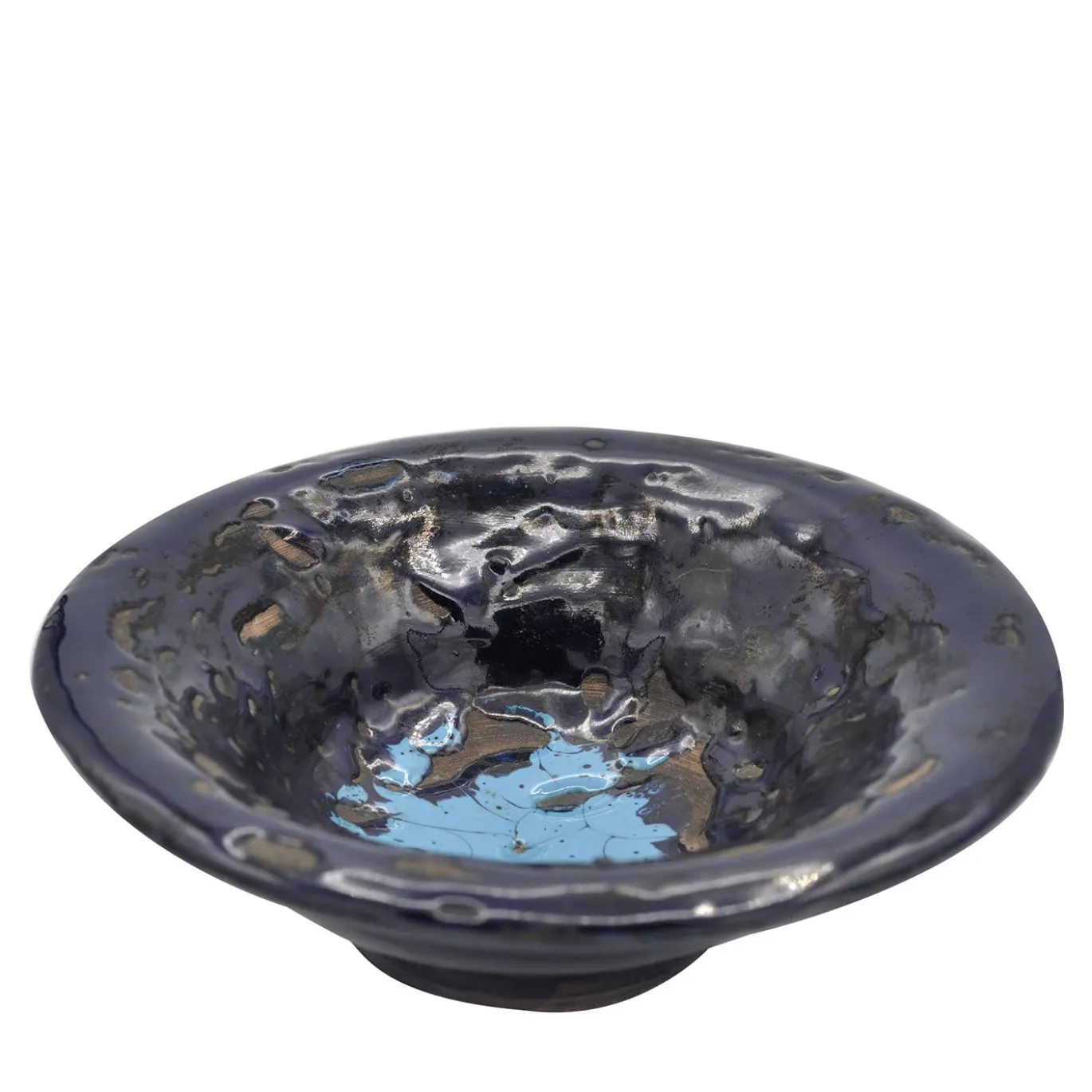 Centrotavola blu e nero