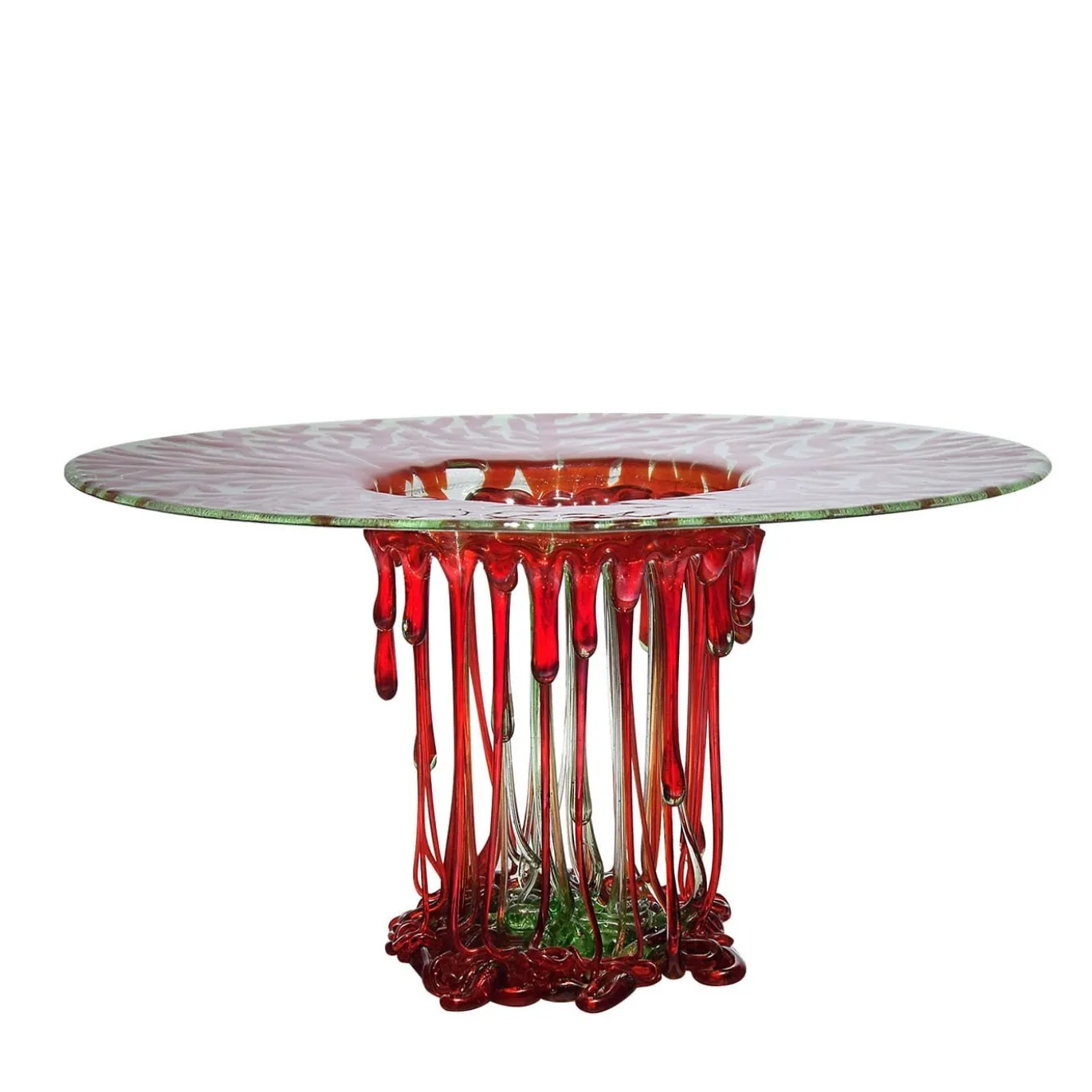 Centrotavola scultoreo Corallo Rosso Verde