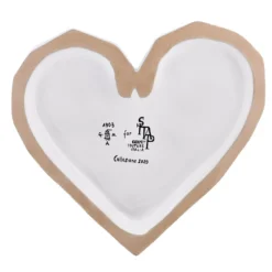 Ceramica decorativa Regina di Cuori in oro bianco