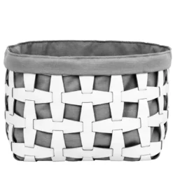 Cesta Hook Grande in Pelle Bianca