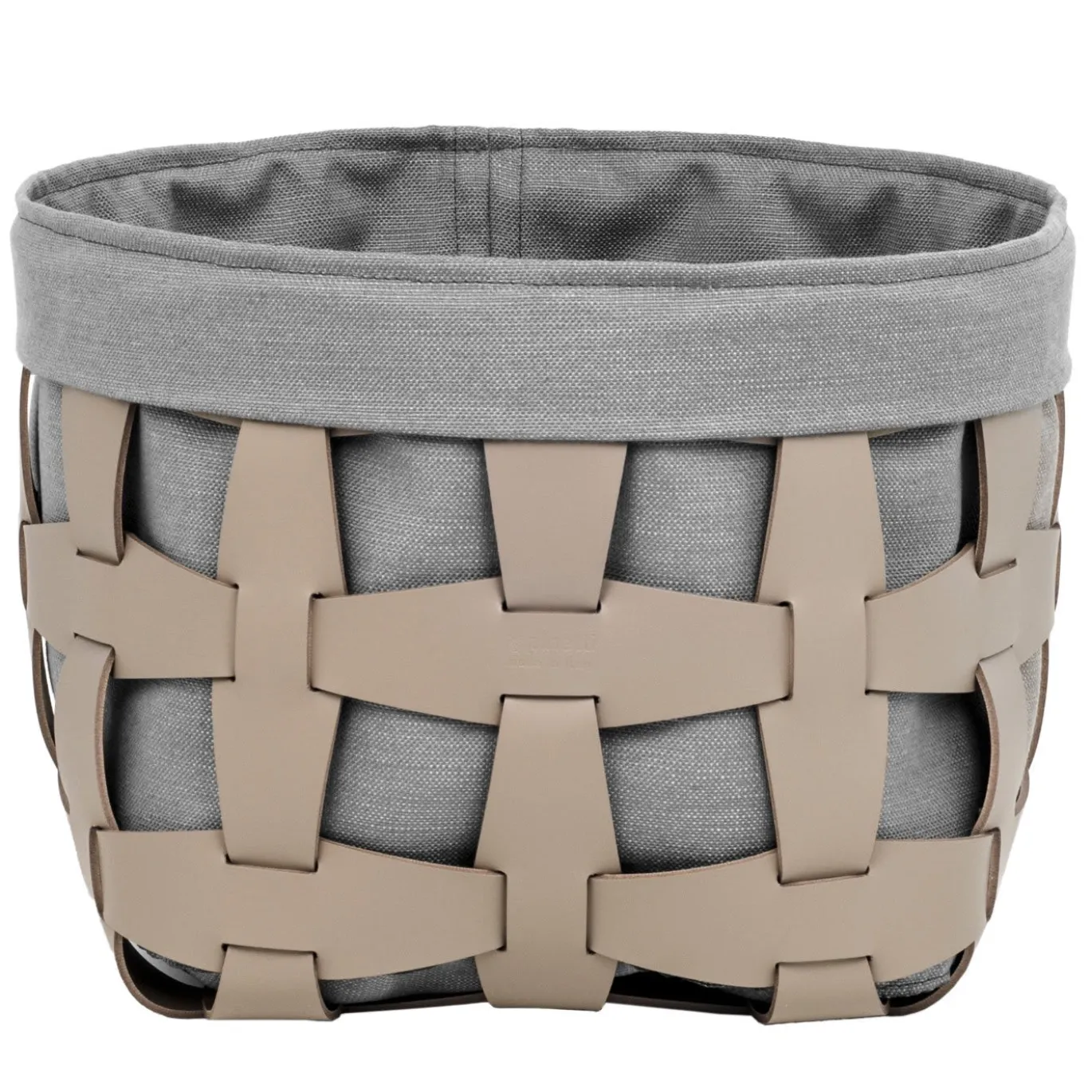 Cesta Hook Piccola in Pelle Beige