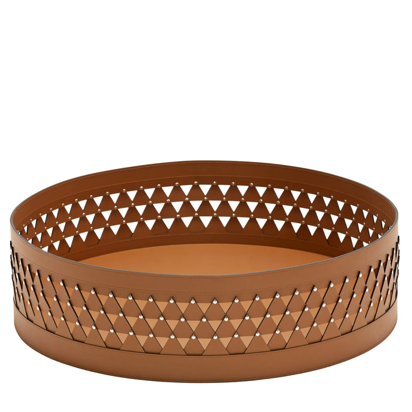 Cesta Nereide 70 in pelle marrone