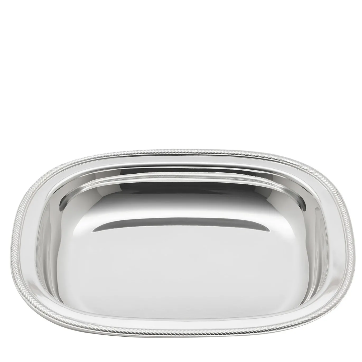 Cesta per pane Spiga di Grano in metallo argentato