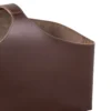 Cesta Portaoggetti Arco Grande in Pelle Saddle Marrone