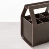 Cesta Portaoggetti Copenhagen Alta Grande in Pelle Saddle Marrone di Gio Tirotto