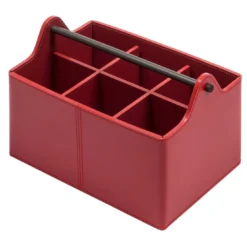 Cestino basso rosso CIrcuit con 6 divisori