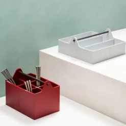 Cestino basso rosso CIrcuit con 6 divisori