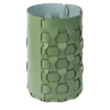 Cestino Dubai Accessorio da scrivania in pelle verde