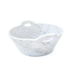 Cestino in marmo bianco di Carrara