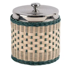 Cestino Irisin Midollo Bicolore Blu/Naturale con Porta Ghiaccio