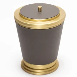 Cestino Manhattan Gold con coperchio