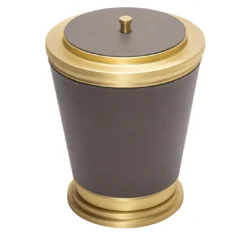 Cestino Manhattan Gold con coperchio