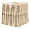 Cestino quadrato Fold in travertino beige