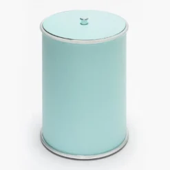 Cestino Ravello azzurro con coperchio
