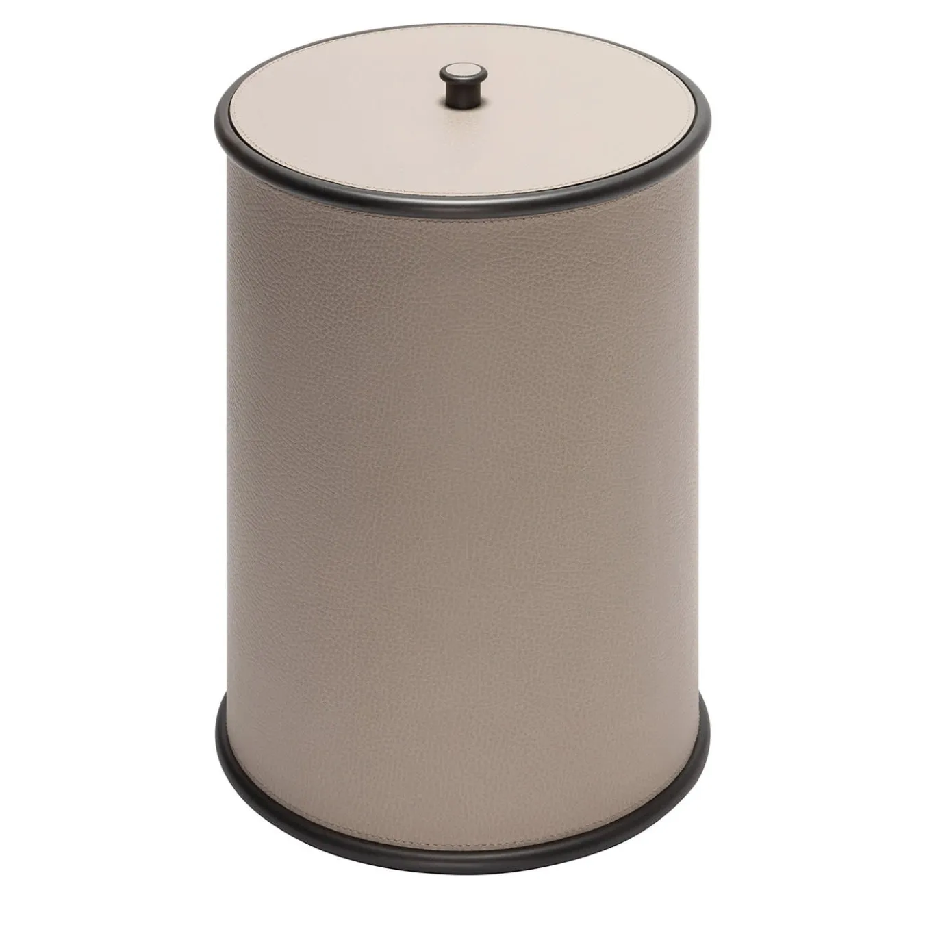 Cestino Ravello beige con coperchio