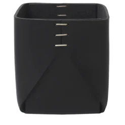 Cestino Regular Cubic nero di Oscar Maschera