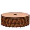 Cesto Arena grande in pelle camel