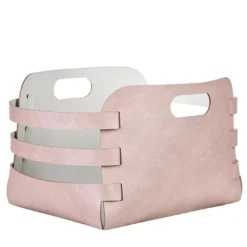 Cesto in pelle Ash Rose e Oyster Riga