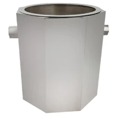 Champagne Glacette Cilindrico in Ottone Argento Del Monte