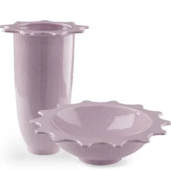 Ciotola Bike bassa in ceramica rosa