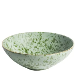 Ciotola da portata in ceramica Green Pois