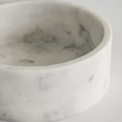 Ciotola moderna in marmo bianco di Carrara