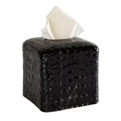 COCCO, SCATOLA PER FAZZOLETTI DI CARTA - NERO