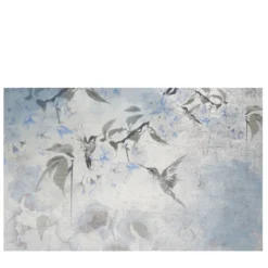 Colibrì Blu Botanika Carta da parati