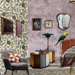 Collage Gilbert & George con materiali riciclati