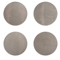 Collezione Armature - Set di 4 tovagliette rotonde Platino