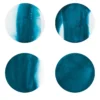 Collezione Inchiostro - Set di 4 Sottopiatti Rotondi Blu Oceano