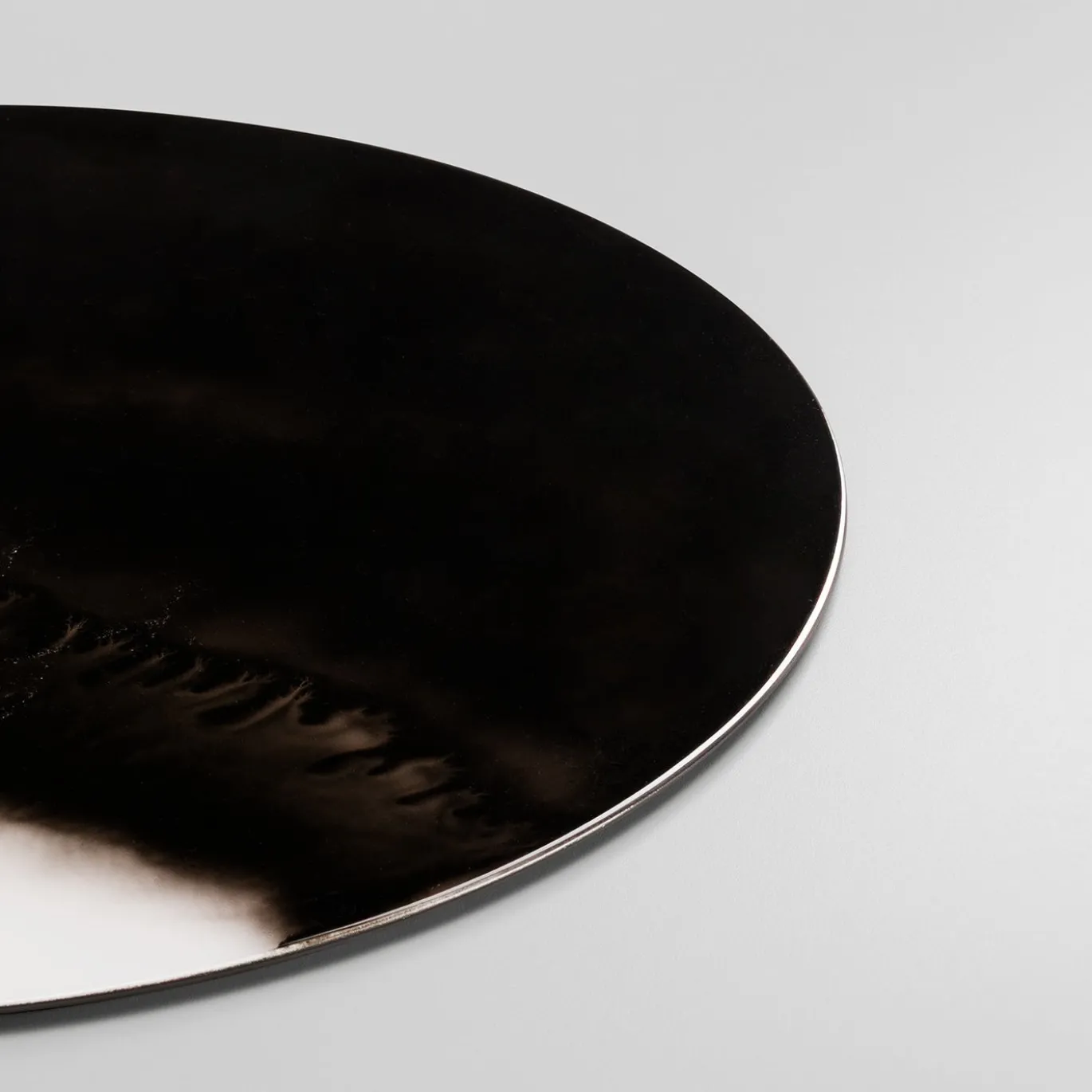 Collezione Inchiostro - Set di 4 Sottopiatti Tondi Nero