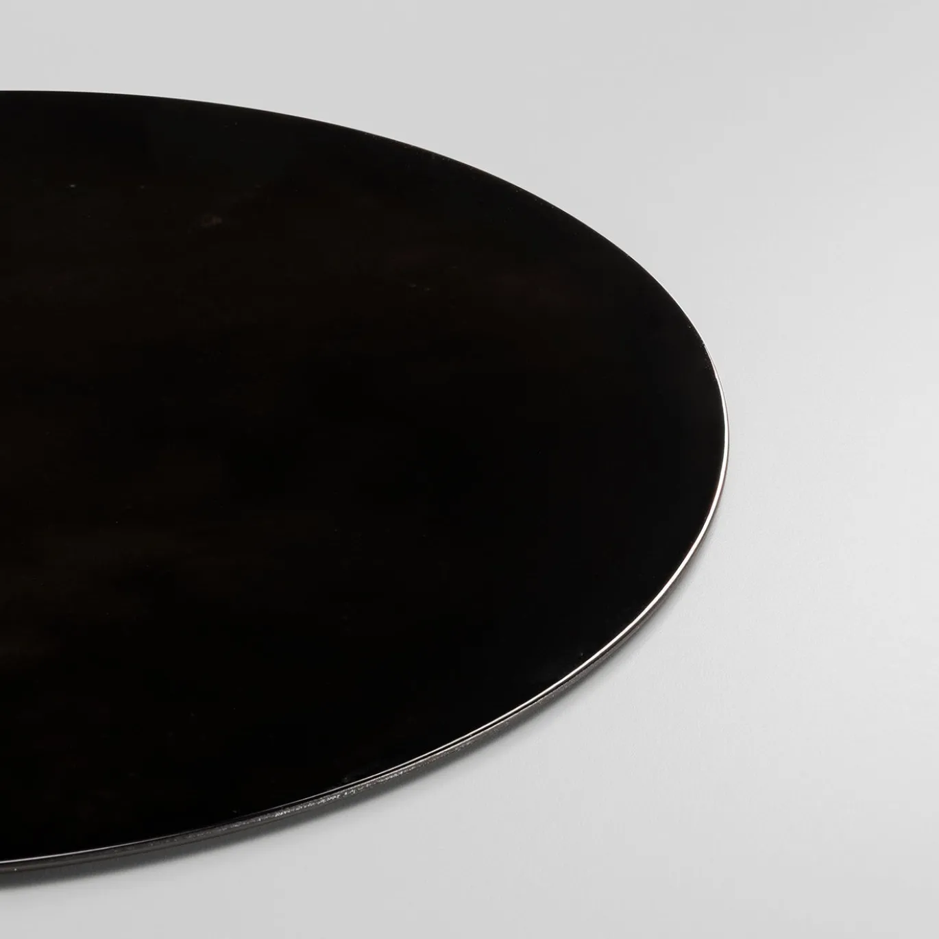 Collezione Inchiostro - Set di 4 Sottopiatti Tondi Nero