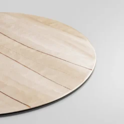 Collezione Nacre - Set di 4 sottopiatti rotondi avorio
