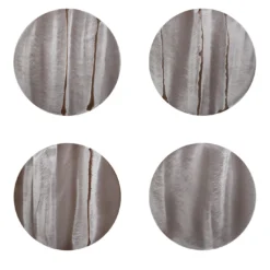 Collezione Nacre - Set di 4 Sottopiatti Rotondi Noce
