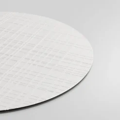Collezione Tracce - Set di 4 Sottopiatti Rotondi in Gesso