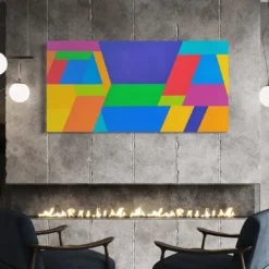 Color Spaces Allegria Pittura acrilica su tela