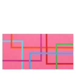 Color Spaces In Fondo è Rosa Pittura acrilica su tela