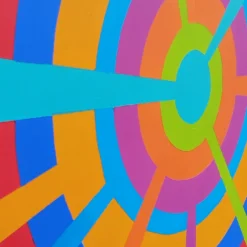 Color Spaces Mandala Pittura acrilica polimaterica su tela