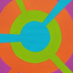 Color Spaces Mandala Pittura acrilica polimaterica su tela