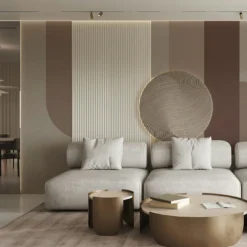 Composition Beige Bhaus 100 Carta da parati