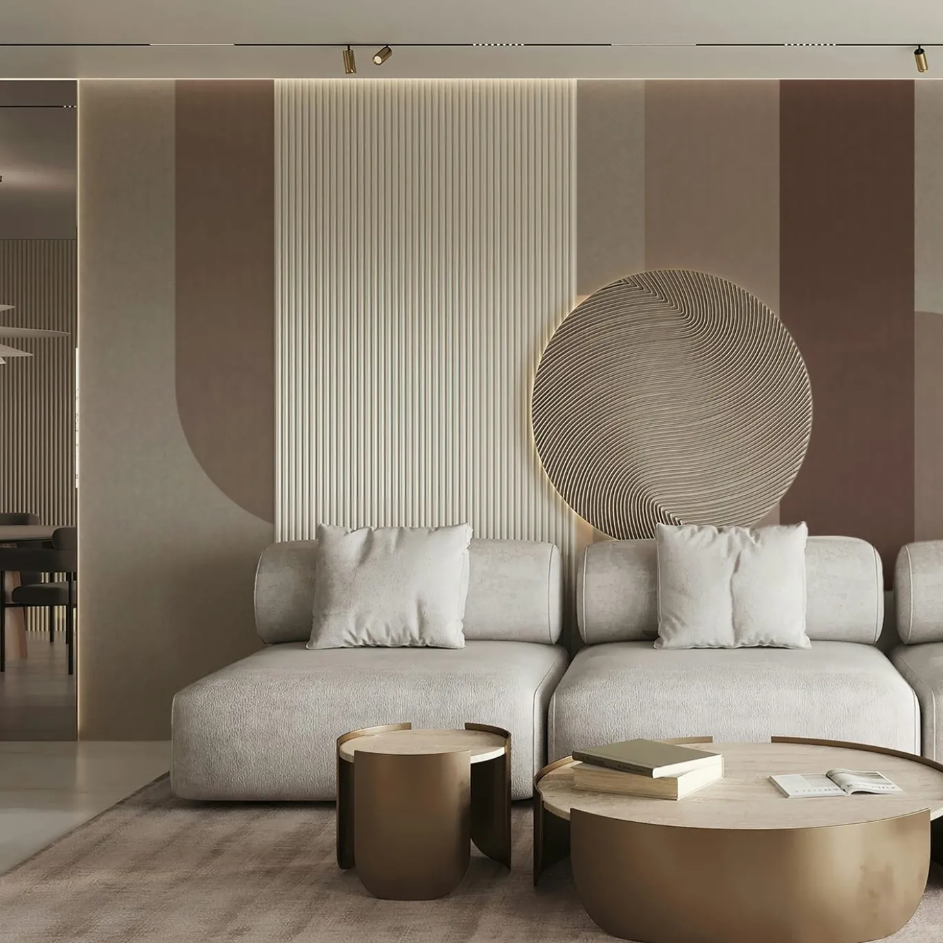 Composition Beige Bhaus 100 Carta da parati
