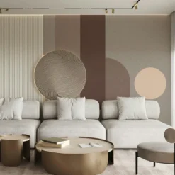 Composition Beige Bhaus 100 Carta da parati