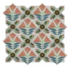 Composizione di Piastrelle in Ceramica Multicolore Armony con Motivo Floreale