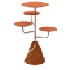 Condiviso, supporto per servire a 4 livelli in terracotta/rosso Alicante