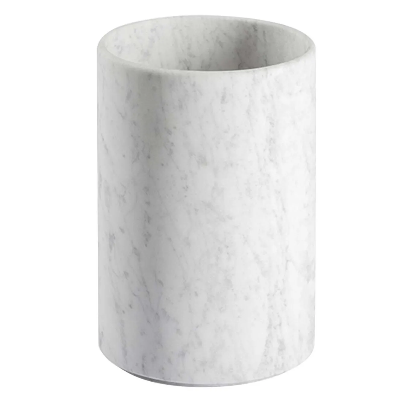 Contenitore Ellipse grande in marmo di Carrara
