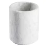 Contenitore Ellipse piccolo in marmo di Carrara