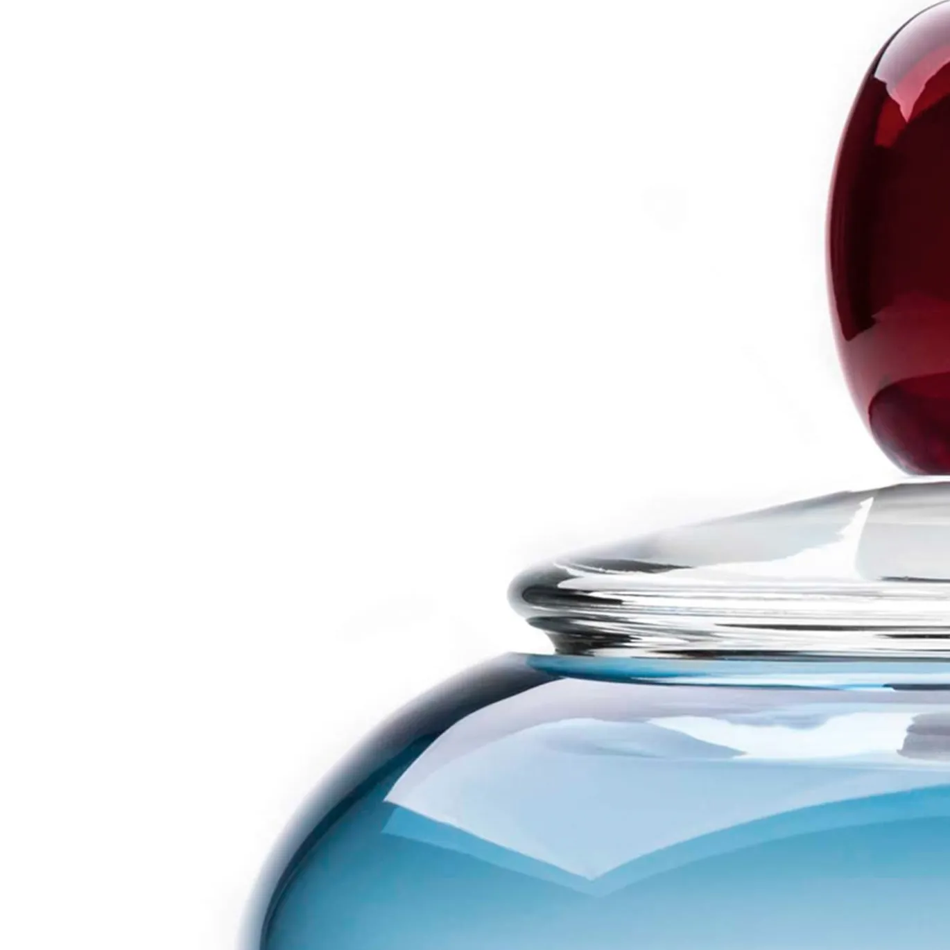 Contenitore Kountess rosso-blu con coperchio